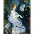 thumbnail image 1 of Woman At The Piano- Renoir - CANVAS OR FINE PRINT WALL ART, 1 of 1