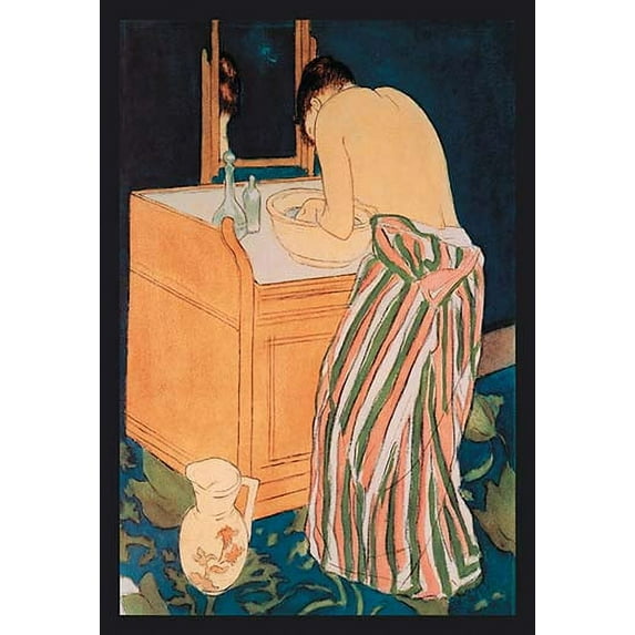 Woman Bathing Fine art canvas print (20" x 30")