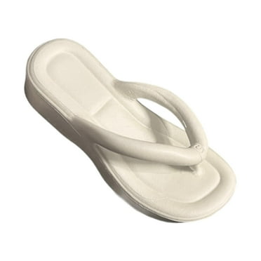 Woman Beach Slides Flip Flops Shower Slippers Durable Slides Sandals White 38 39