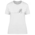 thumbnail image 1 of Woman Bicycle Racer T-Shirt Women -Image by Shutterstock, Female Small, 1 of 2