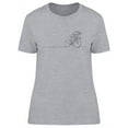 thumbnail image 1 of Woman Bicycle Racer T-Shirt Women -Image by Shutterstock, Female x-Large, 1 of 2
