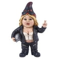 thumbnail image 1 of Woman Biker Gnome with Helmet - Gnomad Statue, 1 of 4
