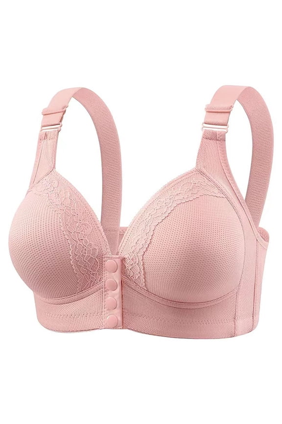 Woman Bra Front Closure Bra Adjustable Straps Bra Wireless Bras Everyday Bras Soft Bra
