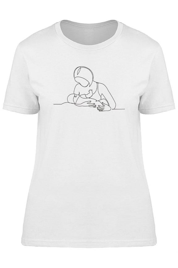Woman Breastfeeding A Child T-Shirt Women -Image by Shutterstock, Female Small