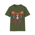 thumbnail image 1 of Woman Butterfly Unisex Soft T-Shirt Boho Hippie Chic Festival Inspired, 1 of 3