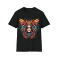 thumbnail image 1 of Woman Butterfly Unisex Soft T-Shirt Boho Hippie Chic Festival Inspired, 1 of 3