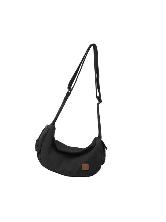 Woman Canvas Shoulder Bag Autumn Winter Crossbody Bag Large Capacity Messengers Bag School Bag for Daily Travel