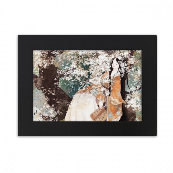 Woman Chinese Classical Style Illustrator Desktop Photo Frame Ornaments Picture Art Painting