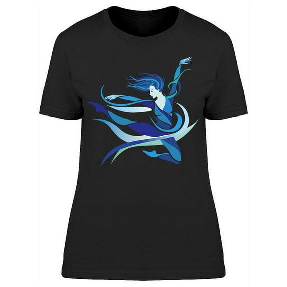 Woman Dancer On Air T-Shirt Women -Image by Shutterstock Women T-Shirt, Female Medium