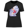 thumbnail image 1 of Woman Dancing T-Shirt Women -Image by Shutterstock, Female XX-Large, 1 of 2