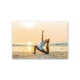 thumbnail image 1 of Woman Does Yoga On A Beach Poster -Image by Shutterstock, 1 of 2