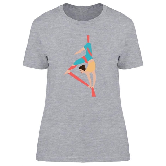 Woman Doing Aerial Acrobats T-Shirt Women -Image by Shutterstock, Female Medium