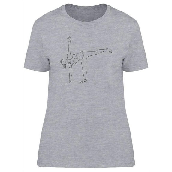 Woman Doing Yoga Design T-Shirt Women -Image by Shutterstock, Female Large