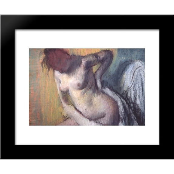 Woman Drying Herself 20x24 Framed Art Print by Edgar Degas