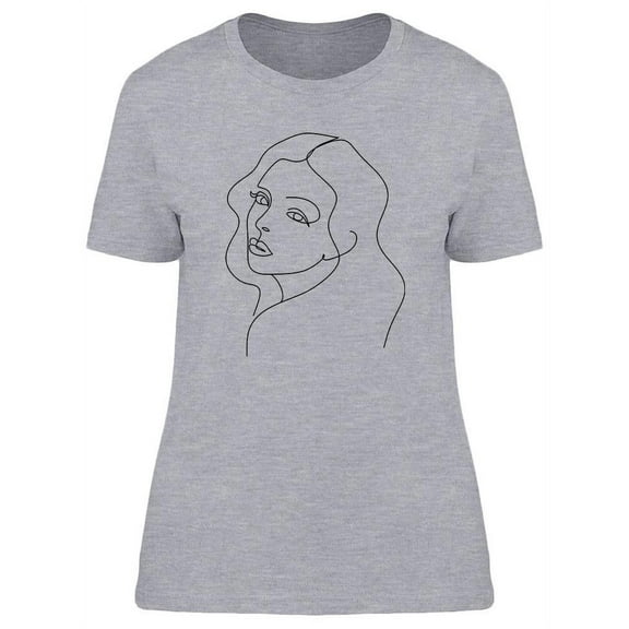 Woman Face Design T-Shirt Women -Image by Shutterstock, Female Large