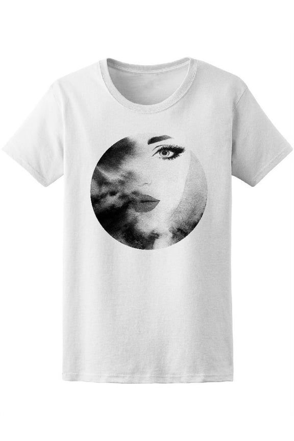 Woman Face Fashion Panting T-Shirt Women -Image by Shutterstock, Female Medium