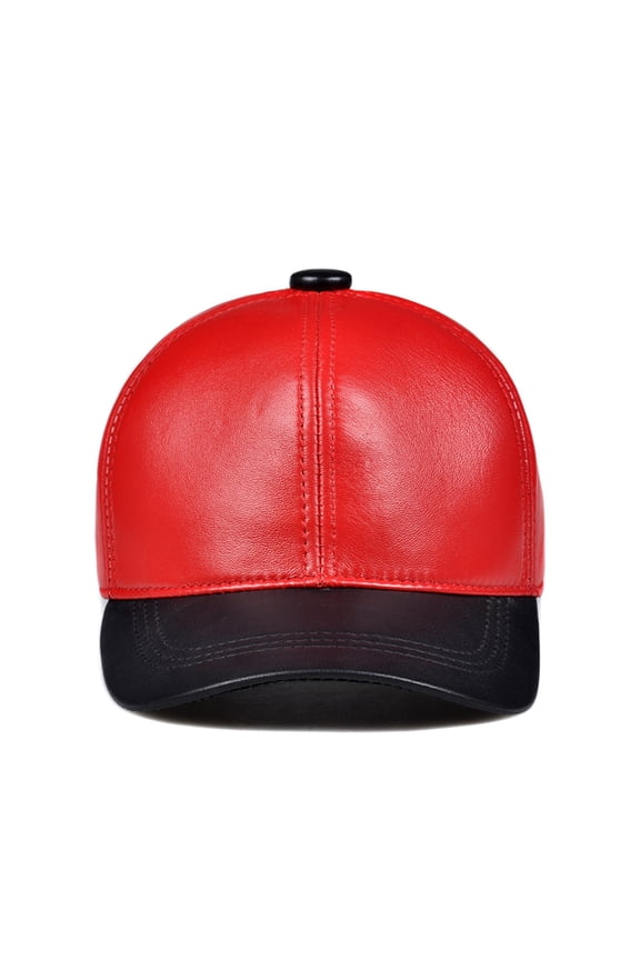 Woman Fashion Pink Hat Girl Baseball Cap Brand New Real Leather Streetwear Snapba-ck Hats Caps ,Fashion