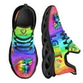 thumbnail image 1 of Woman Fashion Vulcanize Shoes LGBT Pride Tie Dye Pattern Ladies Mesh Breathable Sneakers Autumn Platform Shoes, 1 of 7