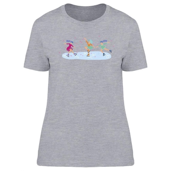 Woman Figure Skating T-Shirt Women -Image by Shutterstock, Female Medium