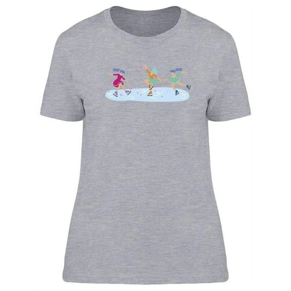 Woman Figure Skating T-Shirt Women -Image by Shutterstock, Female Medium