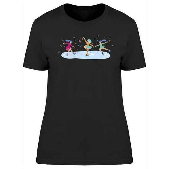 Woman Figure Skating T-Shirt Women -Image by Shutterstock, Female XX-Large