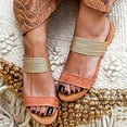 thumbnail image 1 of Woman Flip Flop,AXXD Women's Shoes Rhinestone Multicolor Flat Bottom Sandals And Slippers for New Trends Pink 7.5, 1 of 6