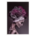 thumbnail image 1 of Woman Floral Headwrap Portrait Botanical & Floral Photograph Unframed Art Print Wall Art, 1 of 6