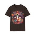 thumbnail image 1 of Woman Floral Third Eye Unisex Softstyle T-Shirt Boho Native American Style, 1 of 3