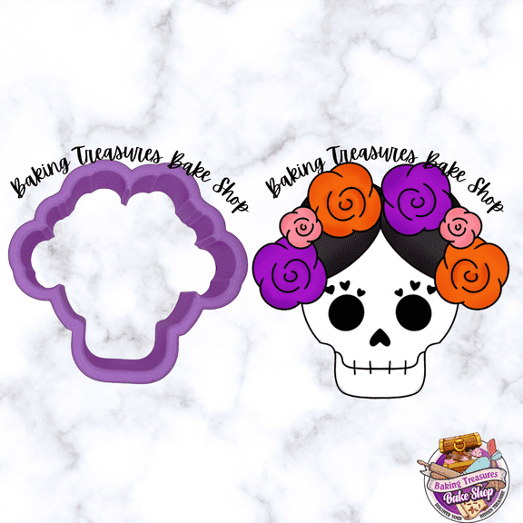 Woman Flower Crown Cookie Cutter