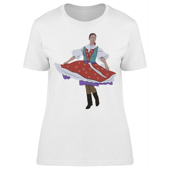 Woman Folklore Dancer T-Shirt Women -Image by Shutterstock, Female x-Large
