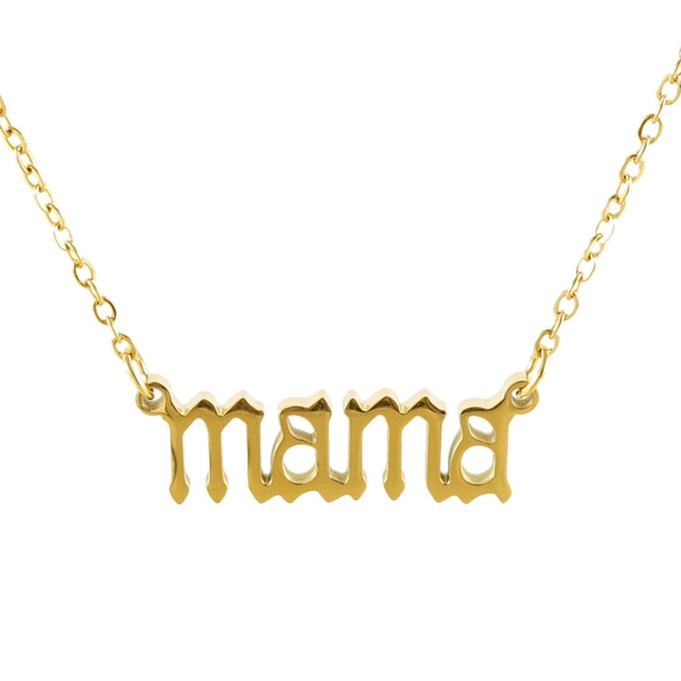 Woman Gifts Choker Necklace for Women Women s Jewelry Mother s Birthday Gift Necklace for Mother s Day Mom Necklace Simple Stainless Steel Titanium Steel Miss Walmart