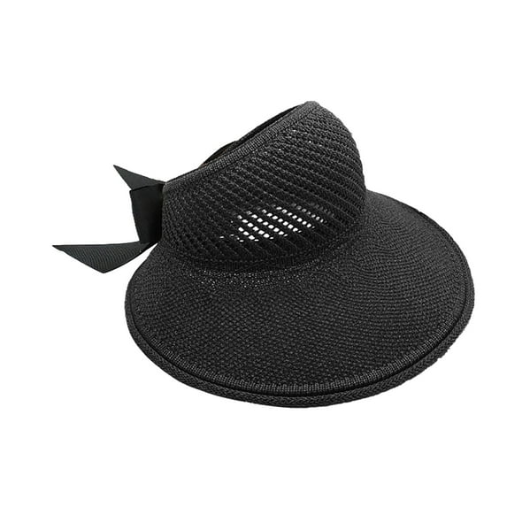 RUIG Woman Hats Elegant for Summer Foldable Wide Brim Straw Hats Sun Visors For Women Bow Beach Hat Summer
