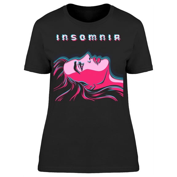 Woman Head Insomnia T-Shirt Women -Image by Shutterstock, Female Large