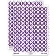 thumbnail image 1 of Woman Head Silhouette 200+ Round Stickers - Purple - Matte Finish - 0.50" Size, 1 of 3