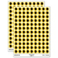thumbnail image 1 of Woman Head Silhouette 200+ Round Stickers - Yellow - Gloss Finish - 0.50" Size, 1 of 3