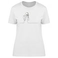 thumbnail image 1 of Woman Hiding Her Face T-Shirt Women -Image by Shutterstock, Female Medium, 1 of 2