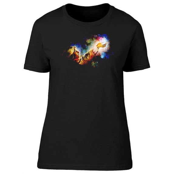 Woman Holding Christian Light T-Shirt Women -Image by Shutterstock, Female Small