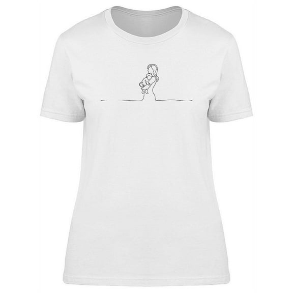 Woman Holding Her Baby T-Shirt Women -Image by Shutterstock, Female Small