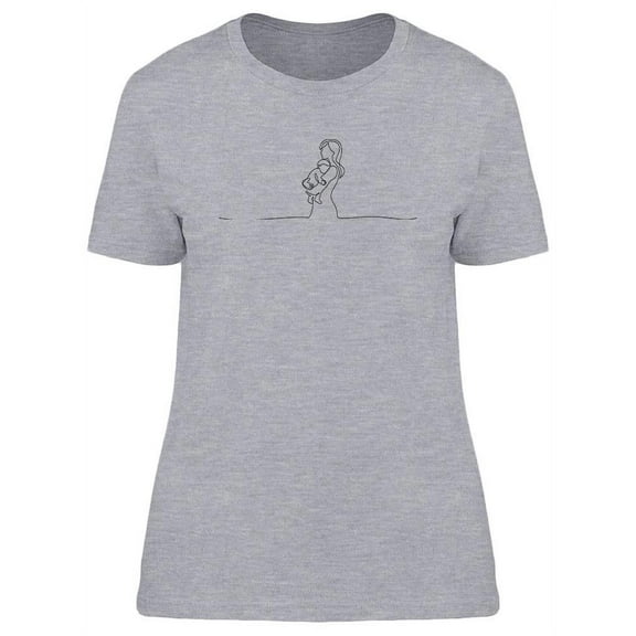 Woman Holding Her Baby T-Shirt Women -Image by Shutterstock, Female XX-Large