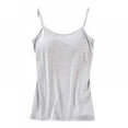 thumbnail image 1 of Woman Home Camisole, Cami with Built-in Bra Adjustable Strap Summer Sleeveless Tank Top Padded Camisole for Yoga Sexy Bra Underwear,S－XL, 1 of 6