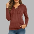 thumbnail image 1 of Woman Hoodie Womens Red Ribbed Hoodie Long Sleeve Tops Pullover Hoodie Comfort Hoodie L, 1 of 4