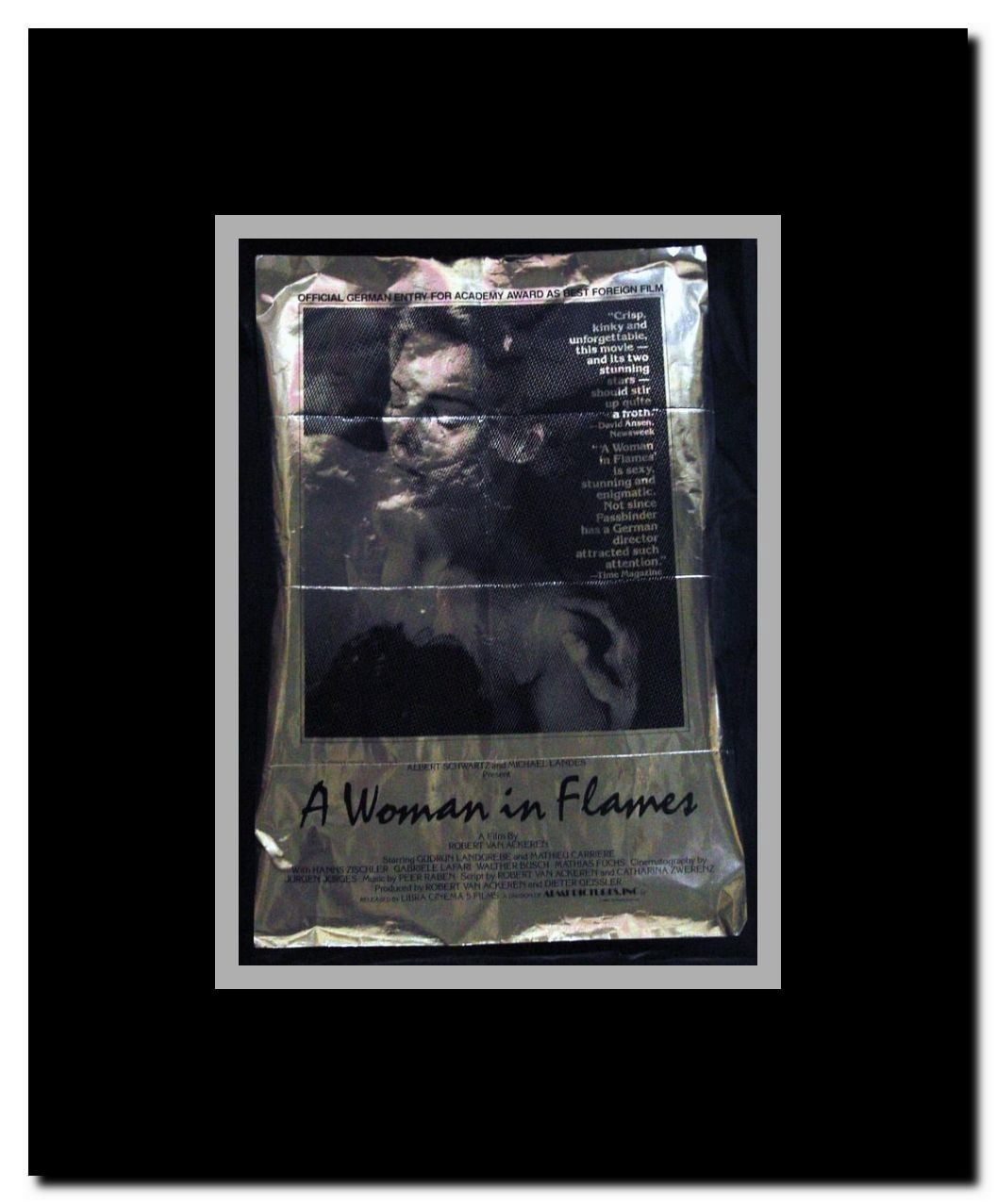 Woman In Flames Framed Movie Poster