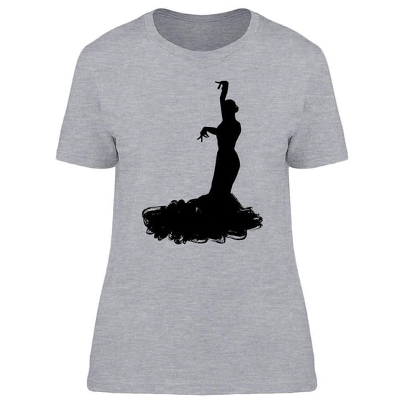 Woman In Long Dress Design T-Shirt Women -Image by Shutterstock, Female Small