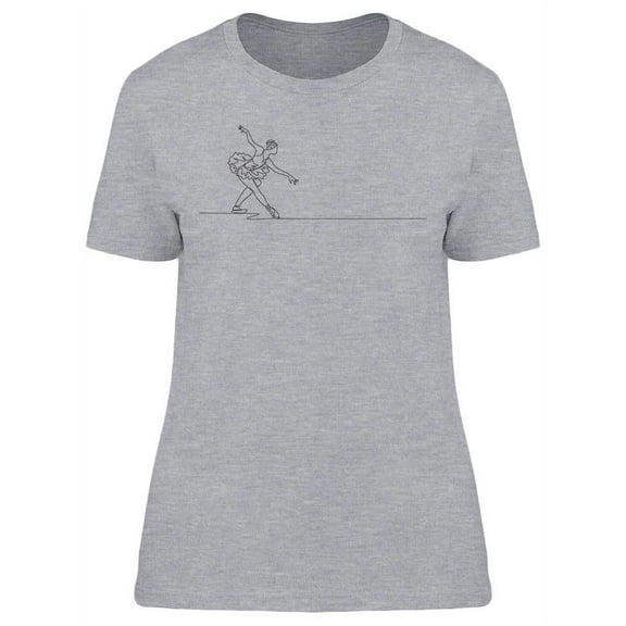 Woman In Tutu  T-Shirt Women -Image by Shutterstock, Female Large