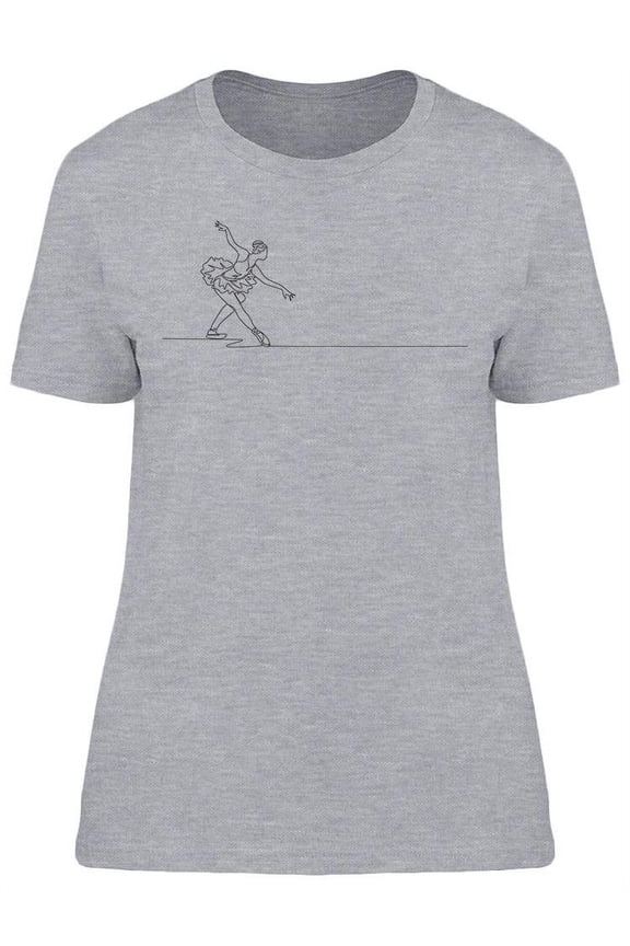 Woman In Tutu  T-Shirt Women -Image by Shutterstock, Female Large