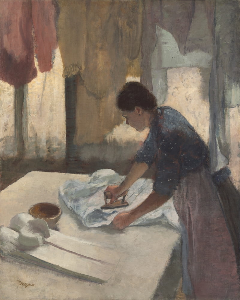 Woman Ironing Canvas Art - (18 x 24)