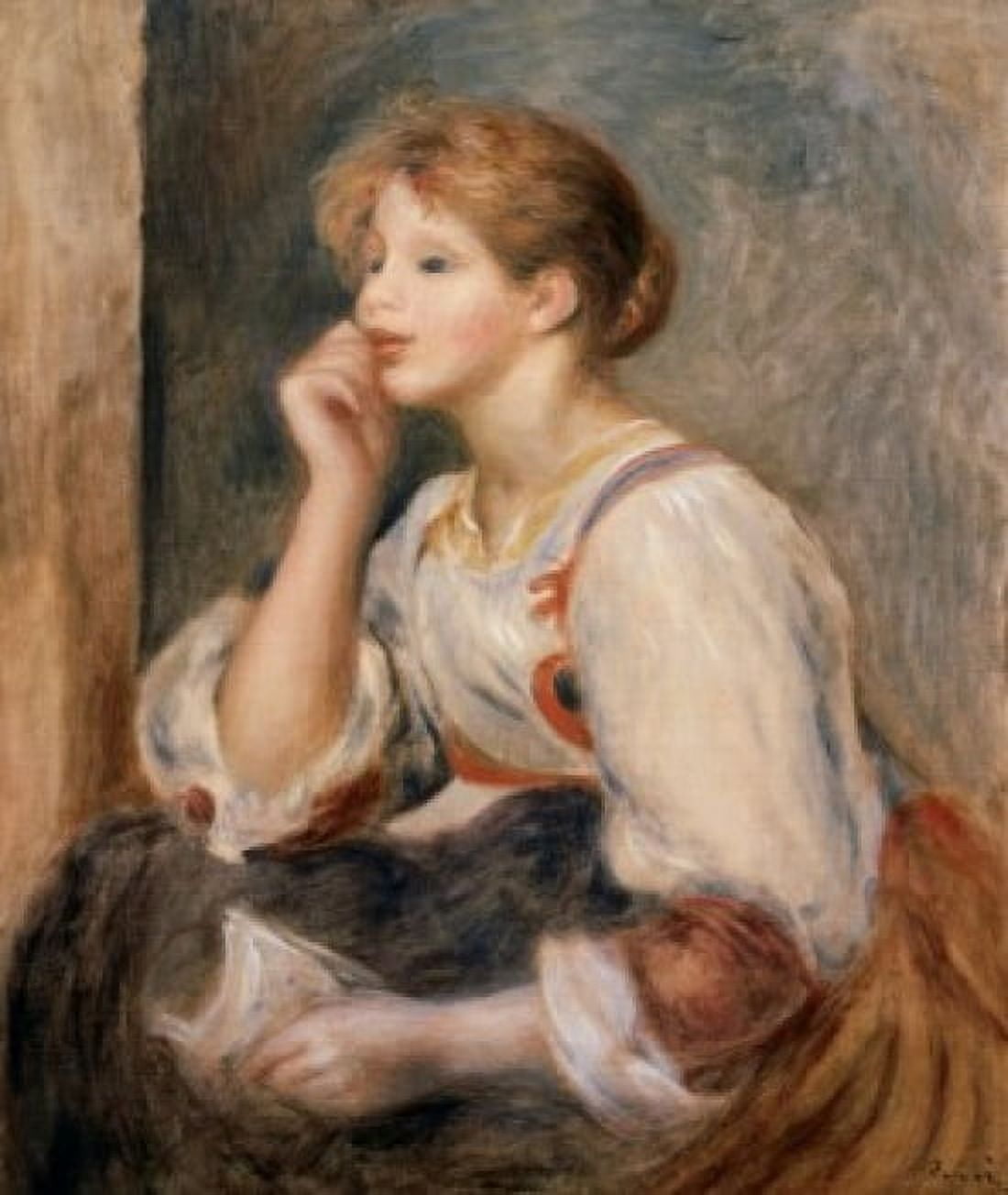 Woman with a Letter (Femme a la lettre) 1895 Pierre-Auguste Renoir (1841-1919French) Musee del Orangerie Paris Canvas Art - Pierre-Auguste Renoir (18 x 24)