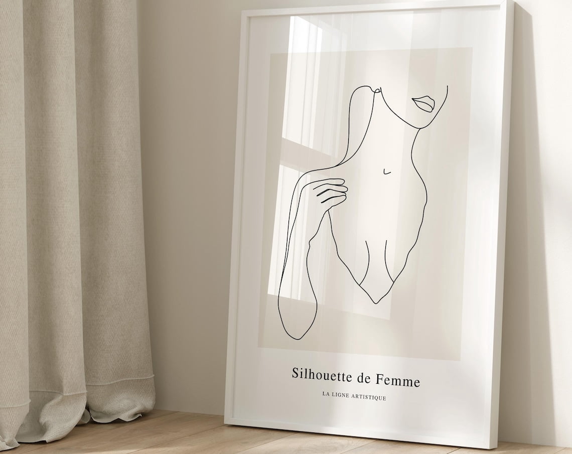 Woman Line Art Minimalist Wall Art Bedroom Decor Large Wall Art woman-line-art-minimalist-wall-art-bedroom-decor-large-wall-art