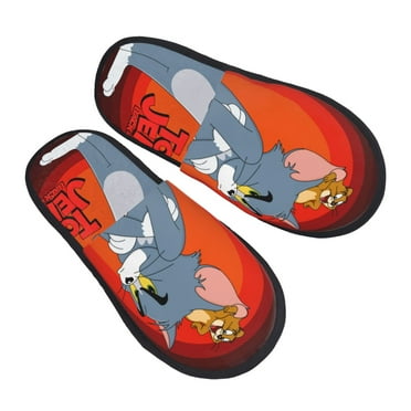 Woman Men Tom Cat Jerry Home Shoes Warm Memory Foam Slippers Fall Winter Cotton Slipper