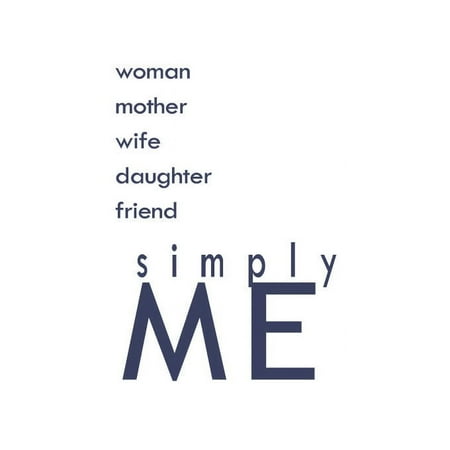 Woman Mother Wife Daughter Friend.. Vinyl Quote - Small - Dark Blue